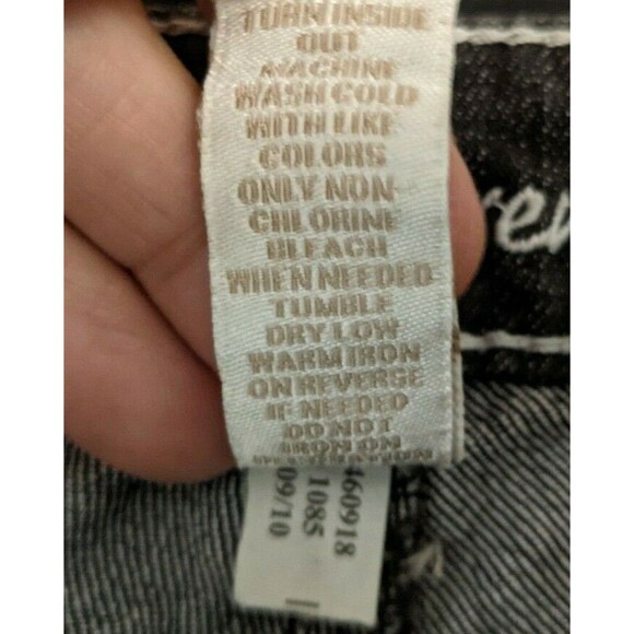 JUSTICE Jeans Simply Low Jeans Girls Size 14 reg Black Denim Straight Leg - Picture 9 of 9